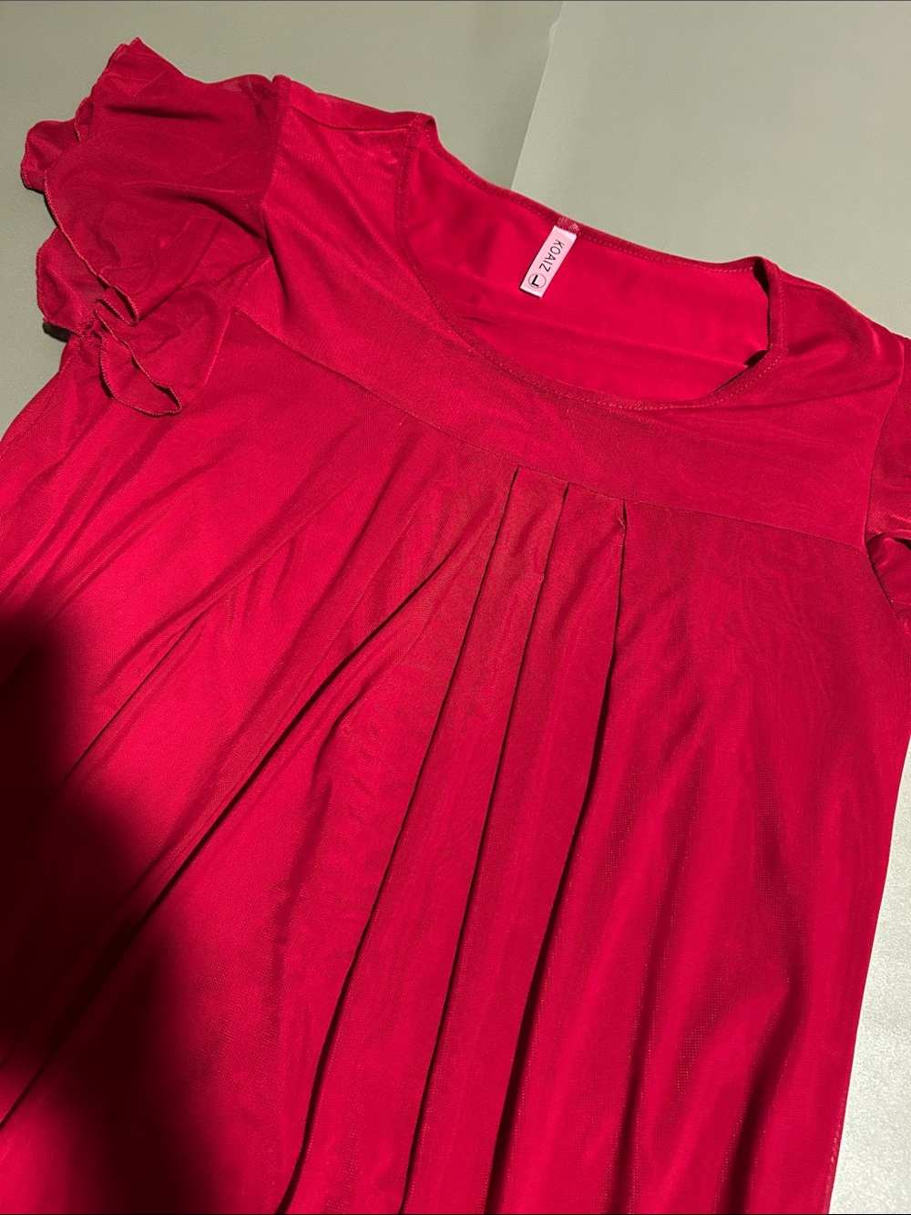 Red Work Top - Picture 2 of 2